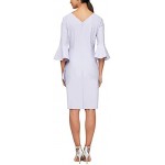 Slimming Short Dress with Bell Sleeves (Petite and Regular)