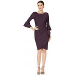 Slimming Short Dress with Bell Sleeves (Petite and Regular)