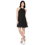 S.L. Fashions Women's Jewel Neck Sheath Dress Petite and Regular