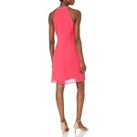 S.L. Fashions Women's Jewel Neck Sheath Dress Petite and Regular