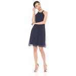 S.L. Fashions Women's Jewel Neck Sheath Dress Petite and Regular