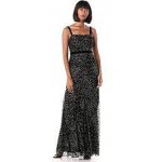 Adrianna Papell Women's Glitter Velvet Gown Set 2pcs