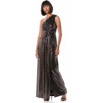 Calvin Klein Women's One Shoulder Gown with Shirred Bodice