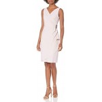 Alex Evenings Women's Slimming Short Ruched Dress with Ruffle(Petite and Regular)