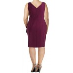 Alex Evenings Women's Slimming Short Ruched Dress with Ruffle(Petite and Regular)