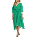 DKNY Women's Faux Wrap Dress