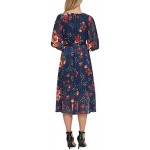 DKNY Women's Faux Wrap Dress