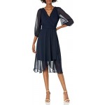 DKNY Women's Faux Wrap Dress