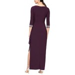 Alex Evenings Women's Dress with Keyhole Cutout (Petite and Regular)