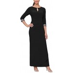 Alex Evenings Women's Dress with Keyhole Cutout (Petite and Regular)