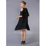 Polyester/Crepe With Plain Above Knee Dress