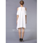 Polyester/Crepe With Plain Above Knee Dress