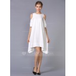 Polyester/Crepe With Plain Above Knee Dress