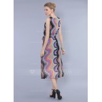 Polyester/Chiffon With Print Maxi Dress