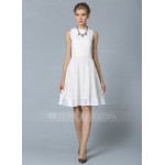 Polyester/Lace With Lace Knee Length Dress