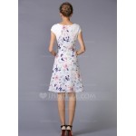 Polyester/Chiffon With Print Above Knee Dress