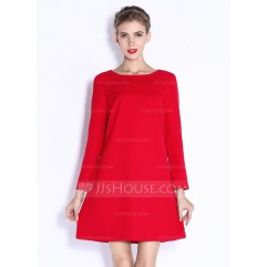 CPolyester With Stitching Above Knee Dress