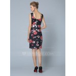 Polyester/Cotton With Print Knee Length Dress