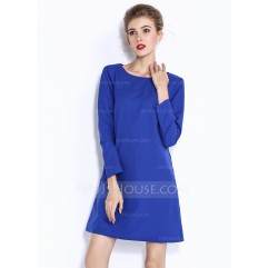 CPolyester With Stitching Above Knee Dress